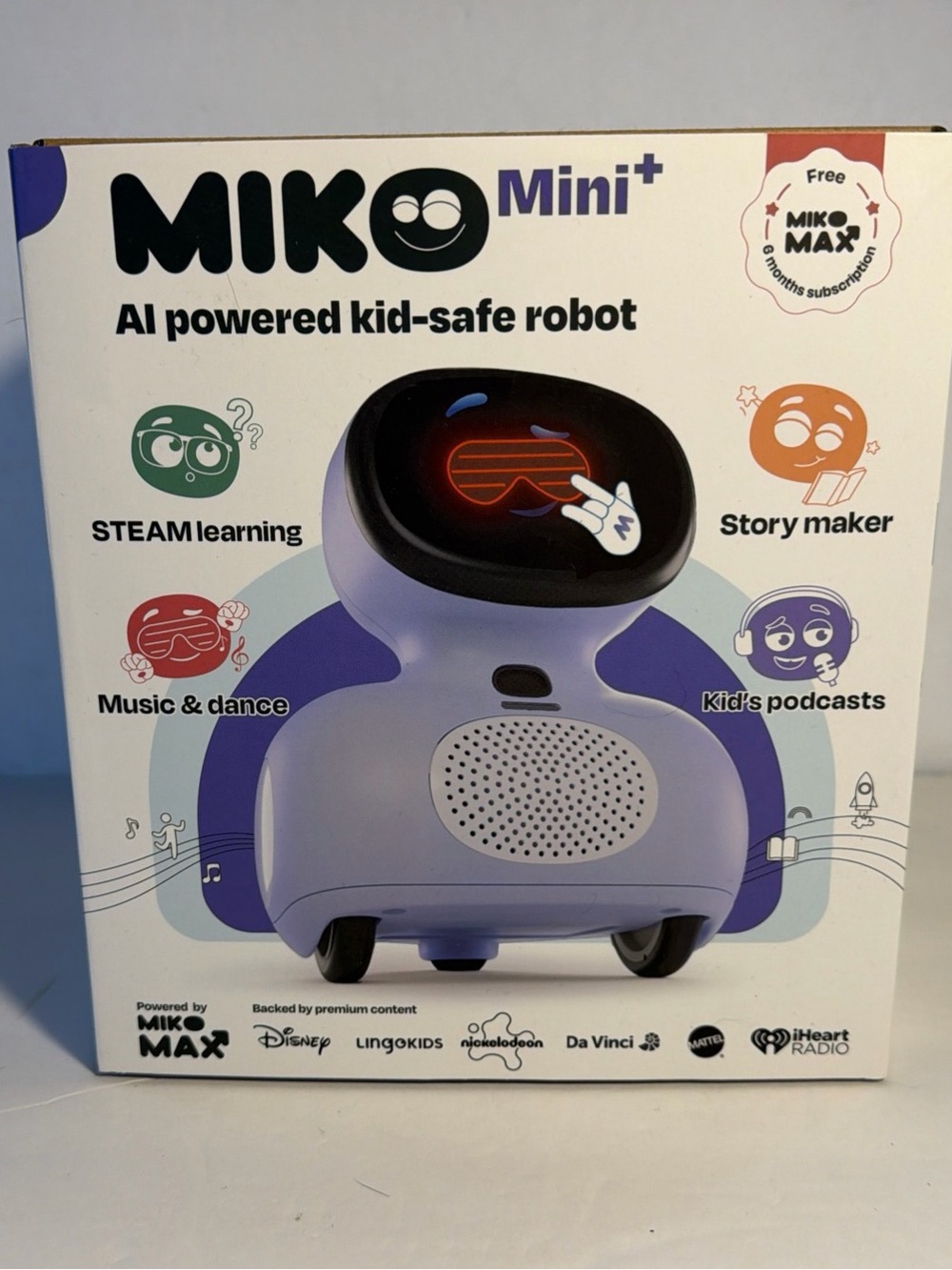 Mini+ Kids AI Robot — Purple